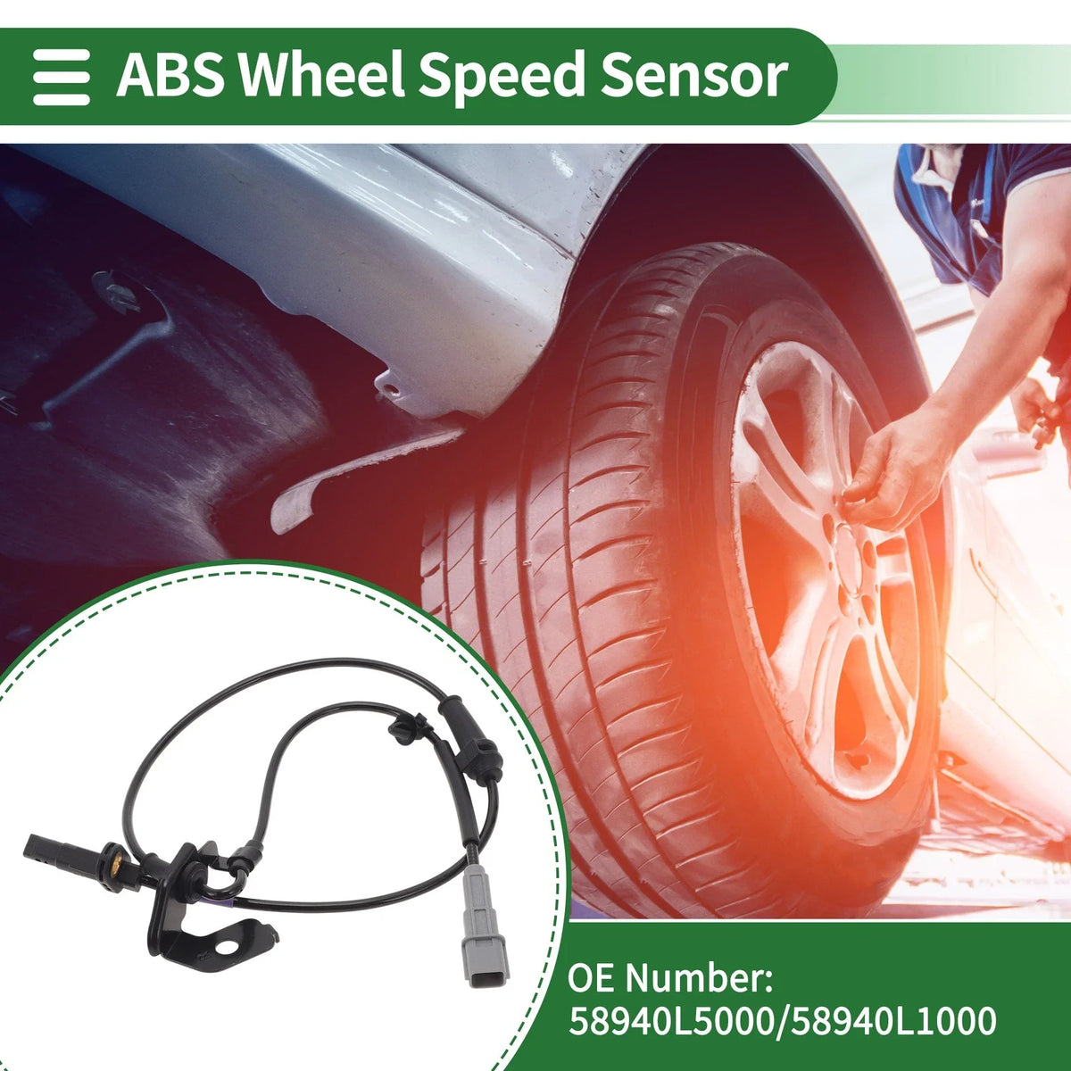 ABS Wheel Speed Sensor No. 58940L5000 for Kia K5 (2020) Front Right