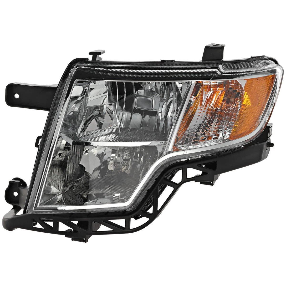 Driver Side Headlight for Ford Edge (2007–2010) Halogen with Bulb CAPA