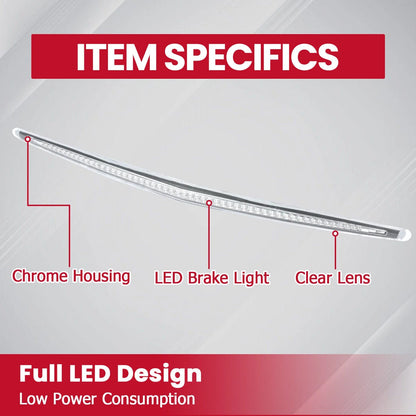 Third Tail Brake Light - Full LED Chrome for Cadillac DTS 2006-2011