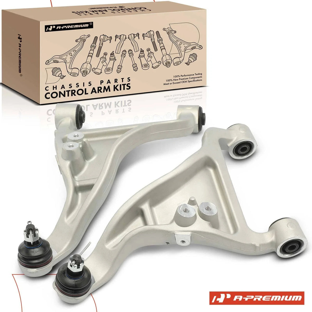 2X Rear Upper Control Arm with Ball Joint for Nissan Murano (2003–2007)