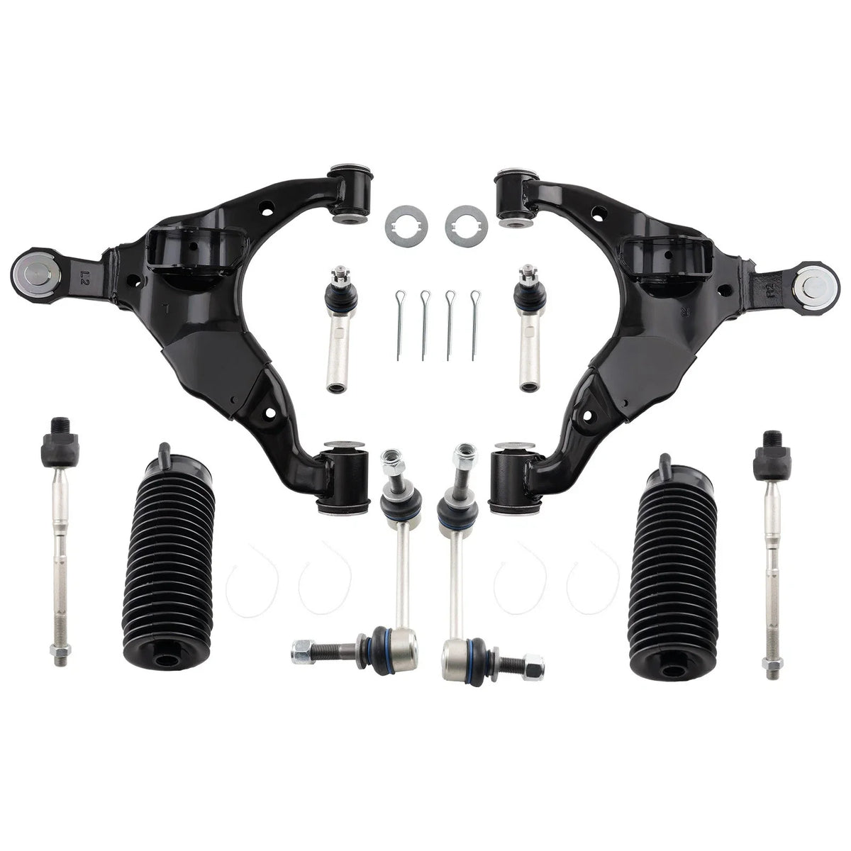 10PC Front Lower Control Arms & Sway Bar End Links for GX470 4Runner FJ Cruiser (2003–2009)