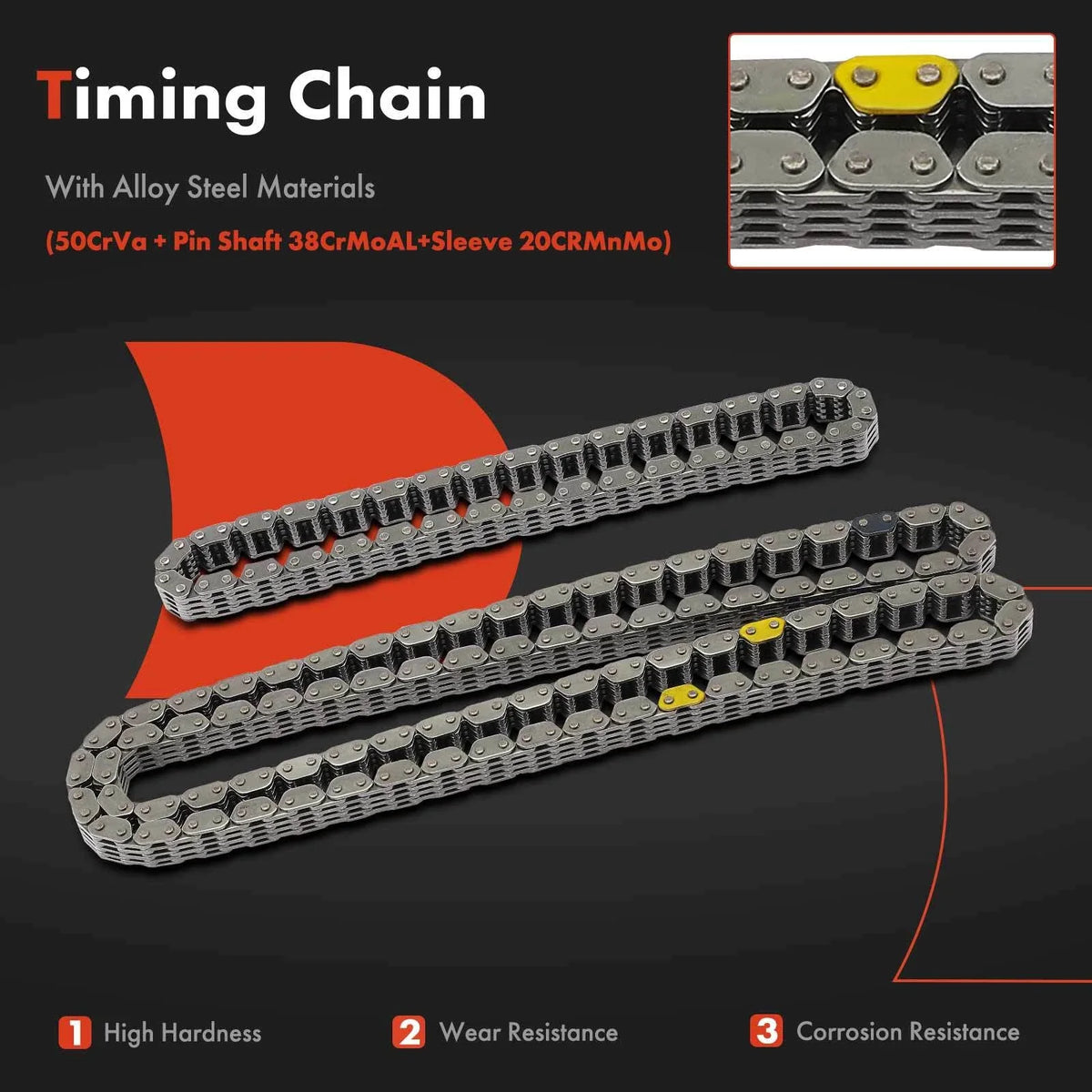 6X Timing Chain Set for Nissan Altima, Rogue & INFINITI QX60 2014-2018