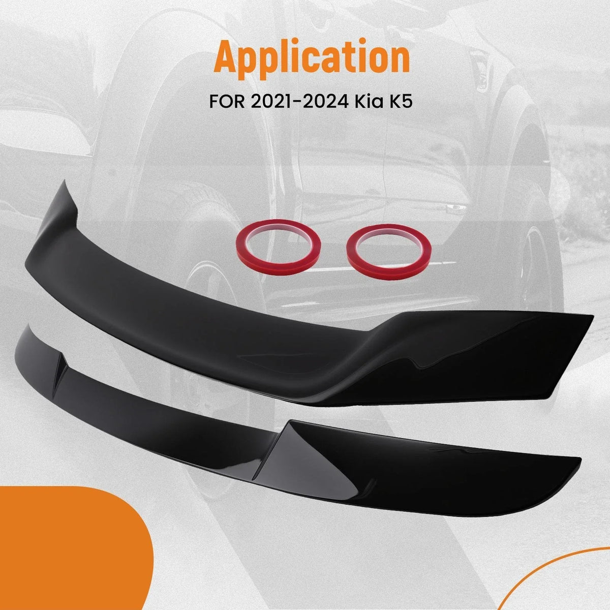 Duckbill Performance Spoiler for Kia K5 (2021–2024) Painted Black