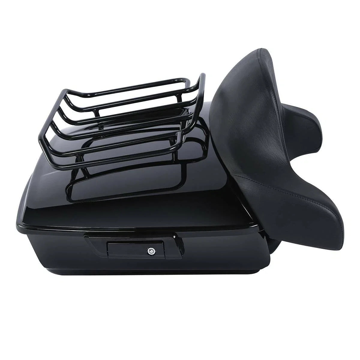 Chopped Trunk Backrest Pad Mount Rack for Harley Road Glide (2014–2026)