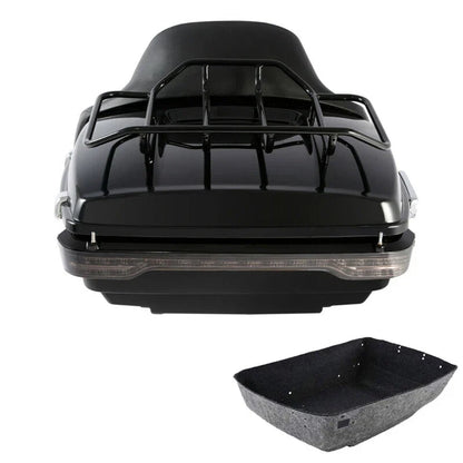 LED Backrest Pad Rack for Harley Touring Models Road Glide 2014-2026