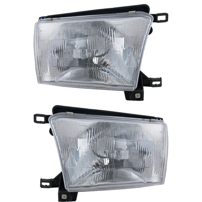 Set of 2 Front Composite Headlamps for Toyota 4Runner (1996–1998)