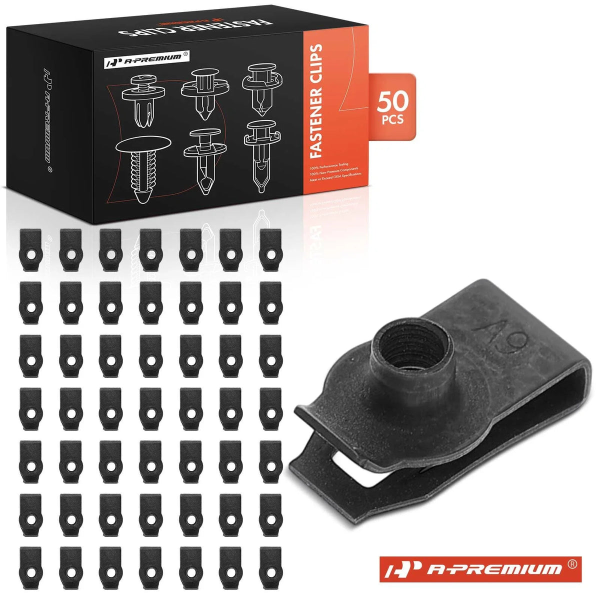 Set of 50 M6-1.0 U Nuts for Ford Ranger (2004–2011)