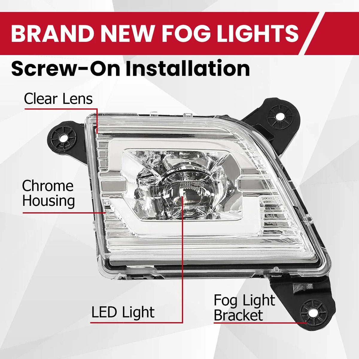 LED Fog Lights for Chevy Silverado 1500 2500HD 3500HD (2019–2022)