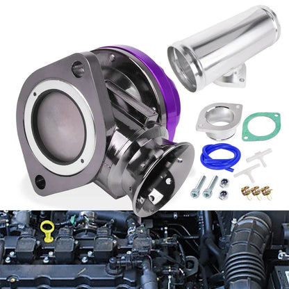 Blow Off Valve BOV + Type RS 2.5"/63mm Flange Pipe Adapter Kit for