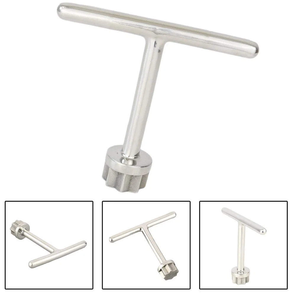 T Handle Marine Deck Plate Tool for Various Boats (316 Stainless Steel)