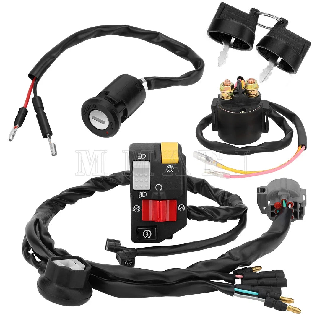 Handlebar Ignition Key Switch w/Relay for Honda Sportrax 300 TRX300EX (1993–2006)