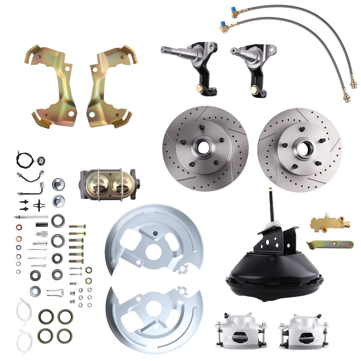 Front Power Disc Brake System for Chevy Nova X-Body (1968–1974)