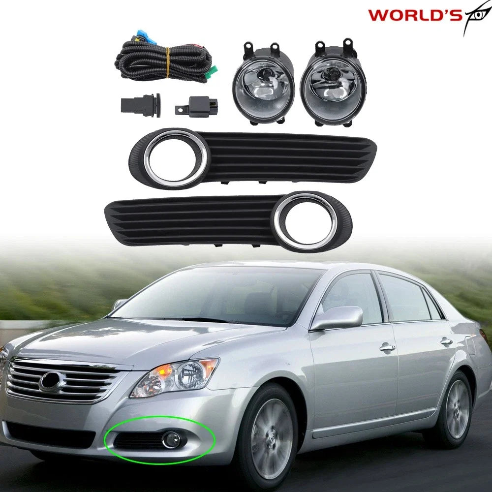 Set of 2 Front Fog Lights for Toyota Avalon (2008–2010) Halogen