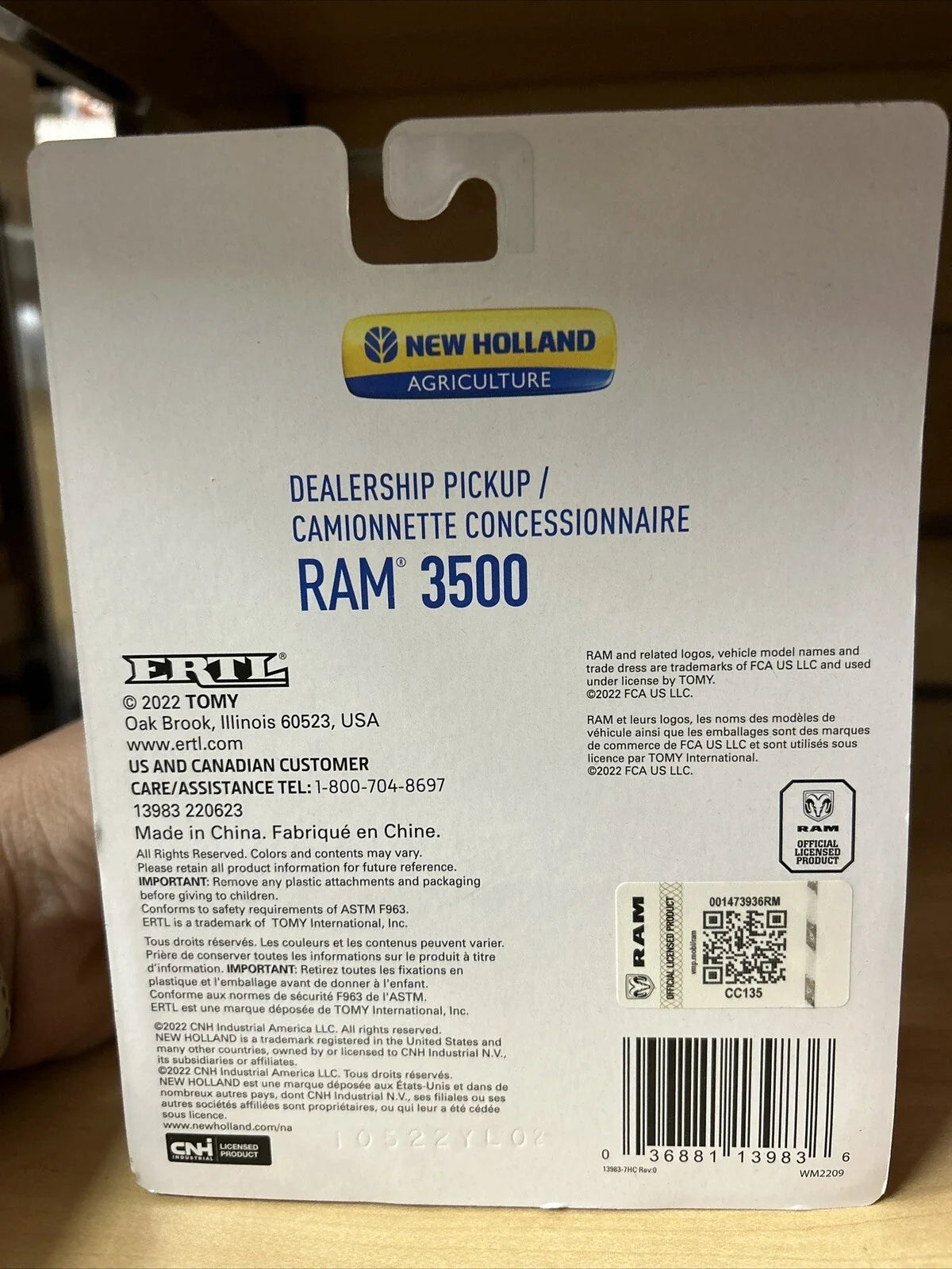1:64 New Holland Ram 3500 Big Horn Pickup (2019–2023)