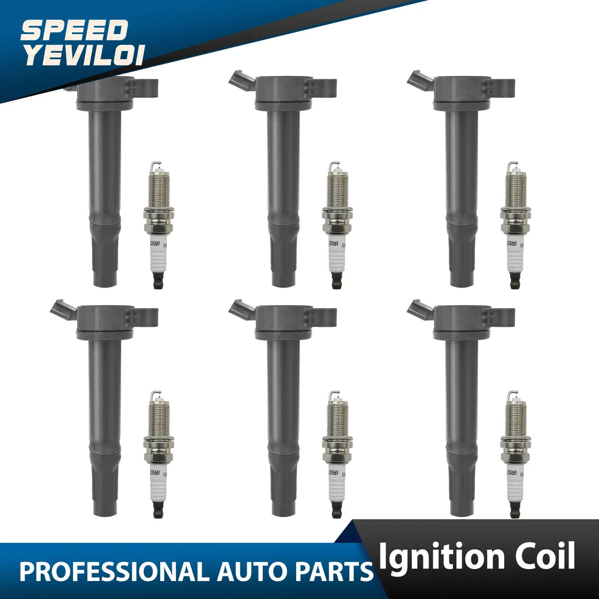 Ignition Coil and Spark Plug Kit for Toyota Camry Avalon RAV4 Sienna (UF487)