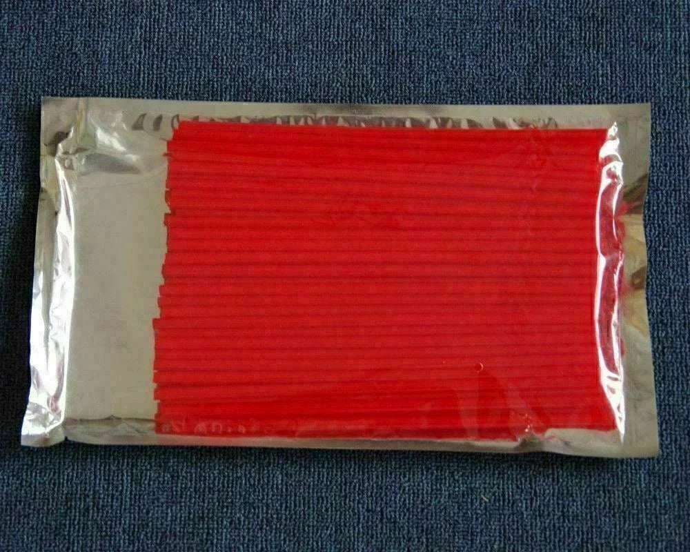 72Pcs Red Spoke Wrap Covers for Motorcycle Wheels (18–21 Inch)