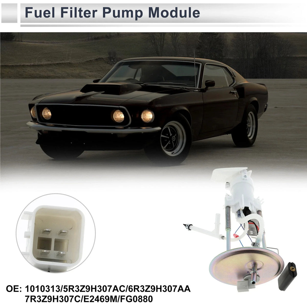 Fuel Pump Assembly for Ford Mustang (2006–2009) V6 4.0L V8 4.6L 5R3Z9H307AC
