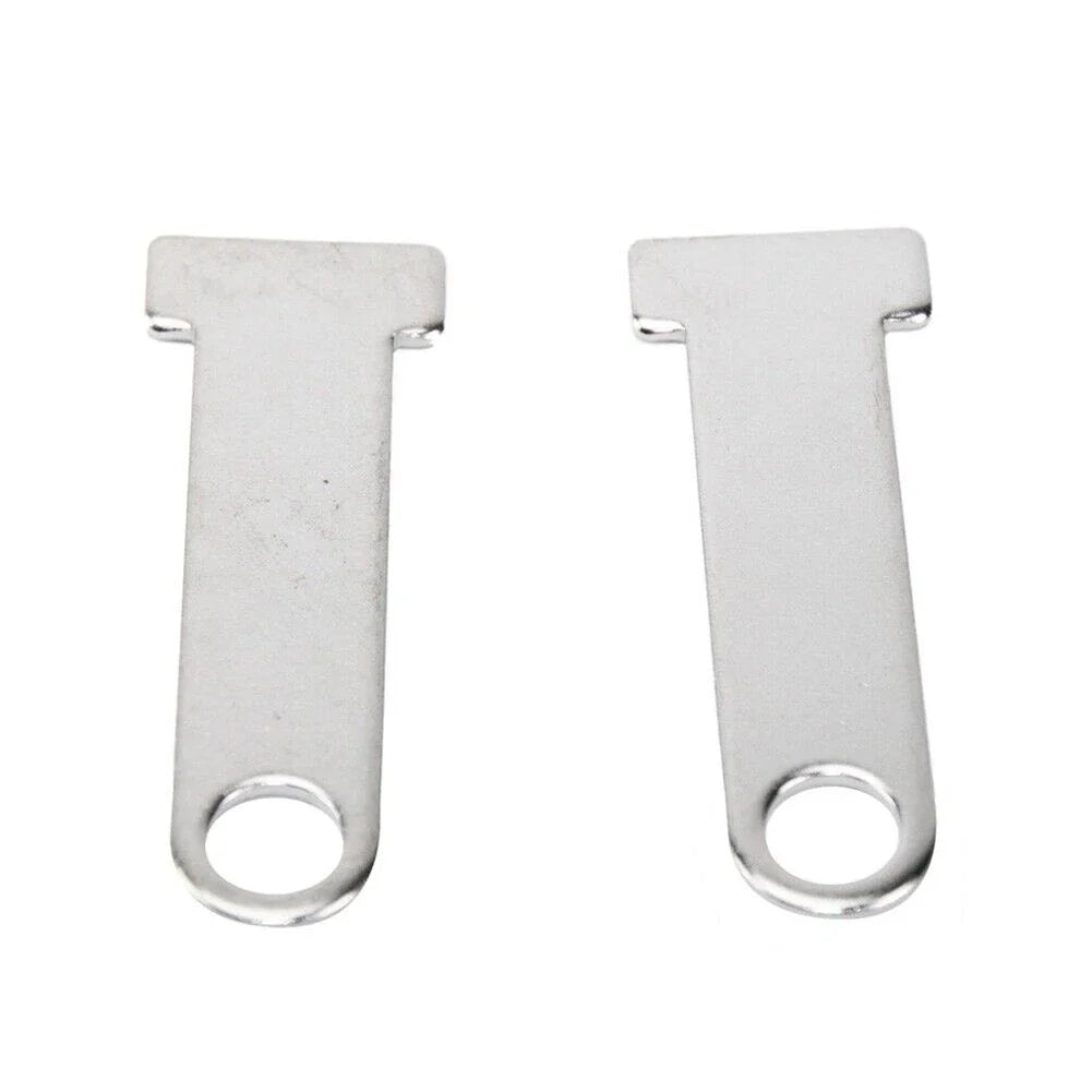 Stainless Steel D-Ring Lock Extensions for Helmet (1 Pair) - 3.5" 1/4
