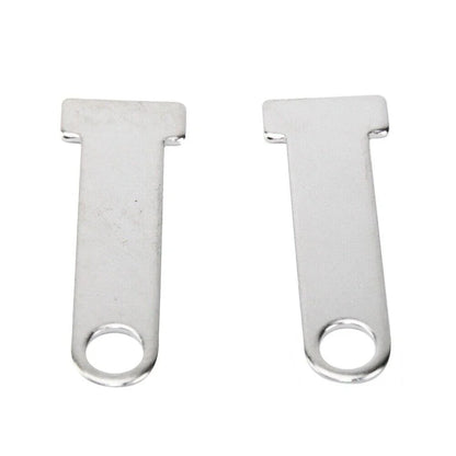 Stainless Steel D-Ring Lock Extensions for Helmet (1 Pair) - 3.5" 1/4