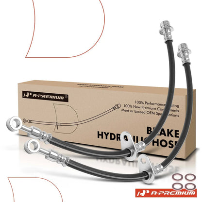2X Front Brake Hydraulic Hose for Honda Ridgeline (2006–2014)