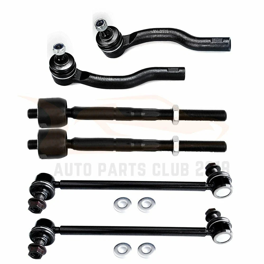 Set of 6 Front Sway Bar Inner Outer Tie Rod Ends for Toyota Sienna (2004–2010)