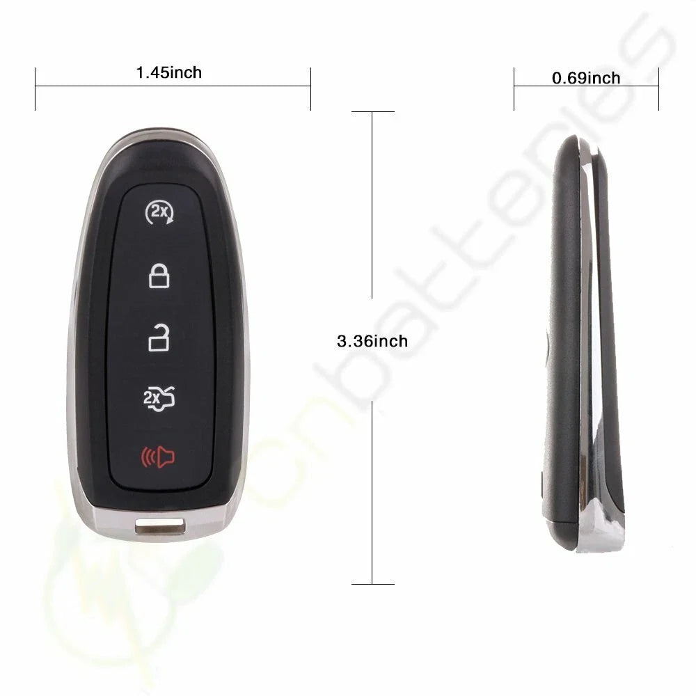 2X Remote Key Fob Uncut Shell Case for Ford Escape (2013–2016)