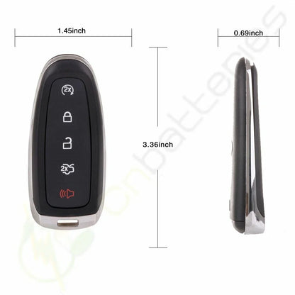 2X Remote Key Fob Uncut Shell Case for Ford Escape (2013–2016)