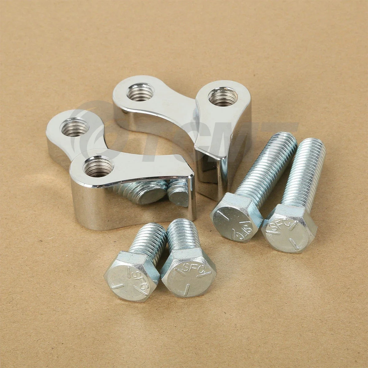 Chrome 1" Adjustable Lowering Kit for Harley Dyna Super, Wide Glide (1995–2005)