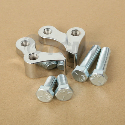 Chrome 1" Adjustable Lowering Kit for Harley Dyna Super, Wide Glide (1995–2005)