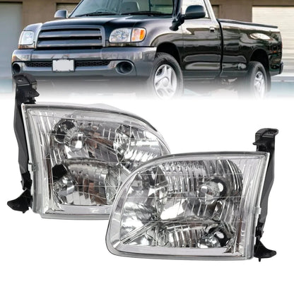Halogen Headlight Set for Toyota Tundra (2000–2004) LH RH Regular Access Cab