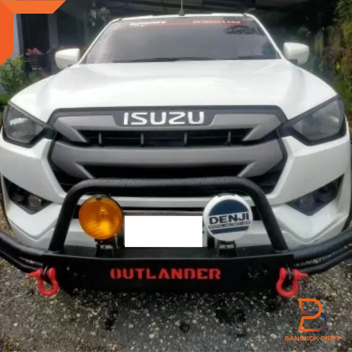 Denji 6" White Fog Light Spot Lamp with Cover for Universal Use