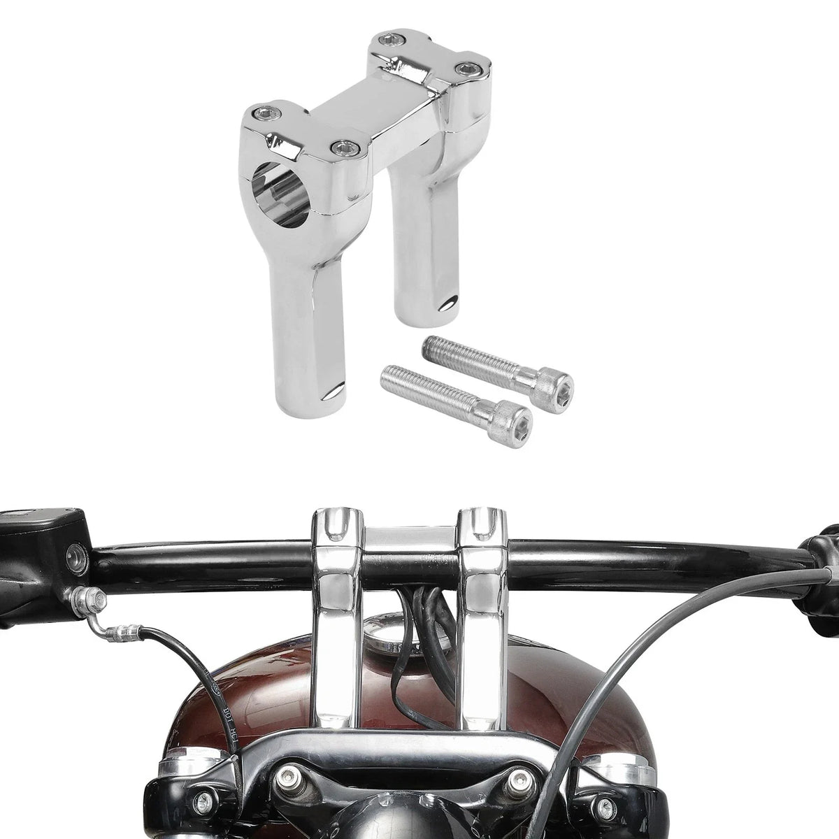 4" Riser Handlebar for Harley Softail, Dyna, Super Glide