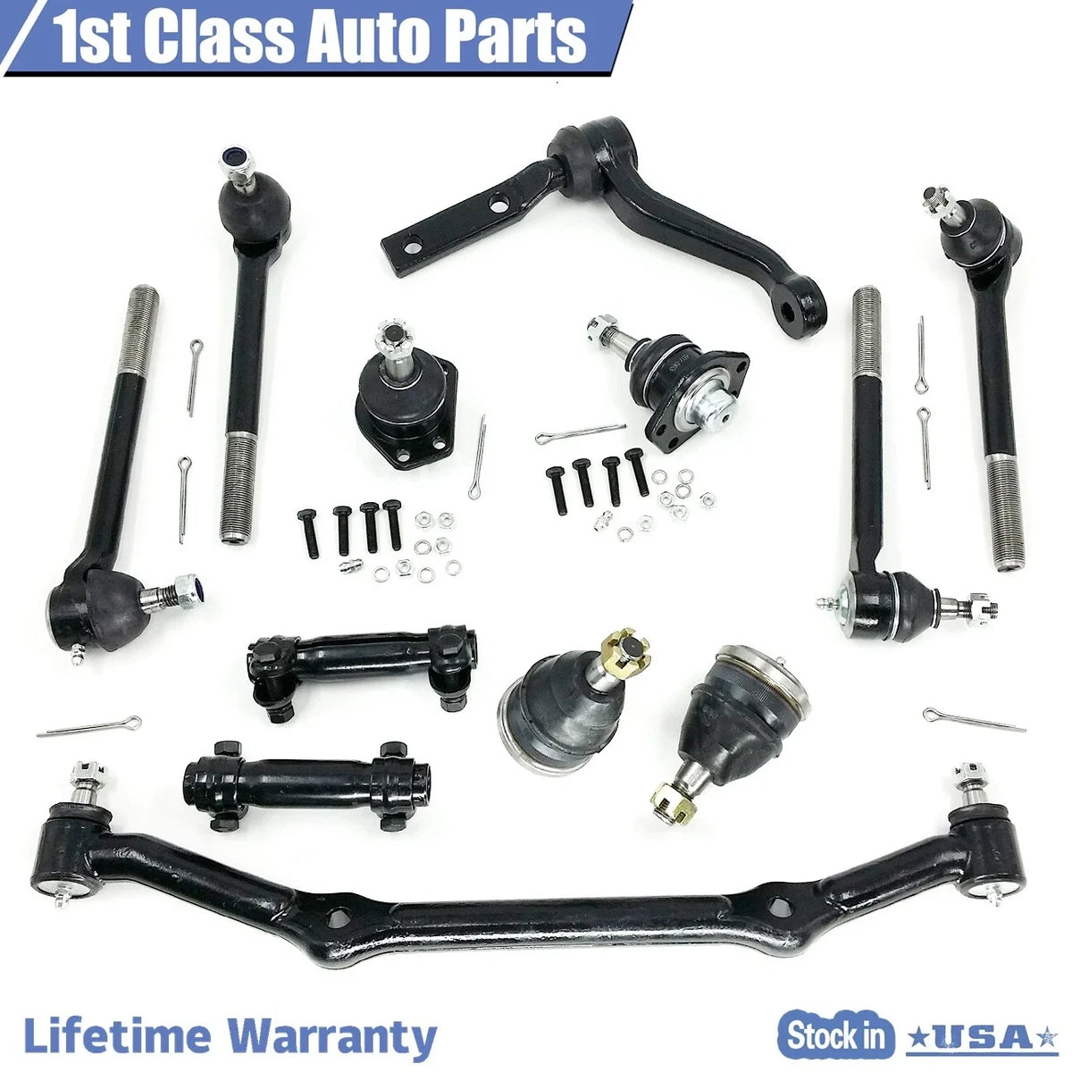 12pc Front Suspension Ball Joint Kit for Chevrolet Blazer S10 (1996–2020)