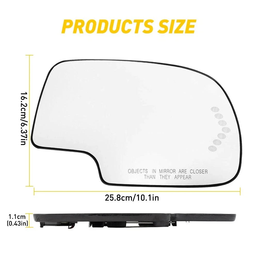Heated Mirror Glass for Chevy GMC Cadillac with Turn Signal 2003-2007