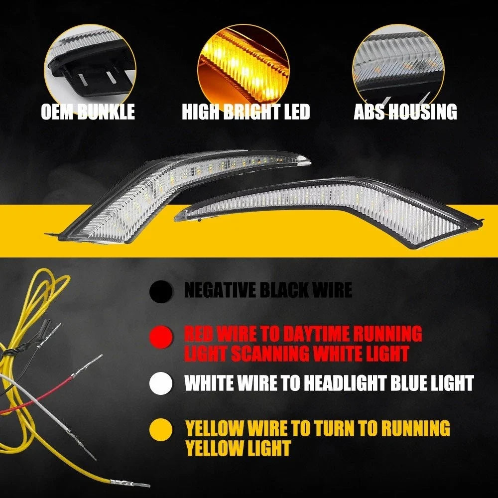 2X LED Daytime Running Fog Lights for Toyota Corolla LE (2020–Present)