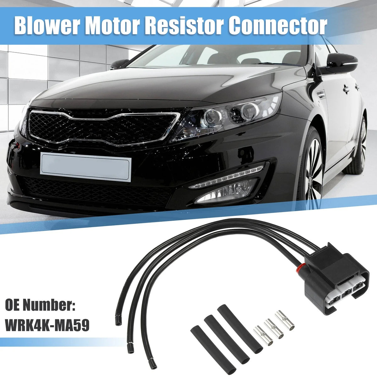 Set of 1 Cooling Fan Resistor Pigtail Connector for Kia Optima (2014–2019)