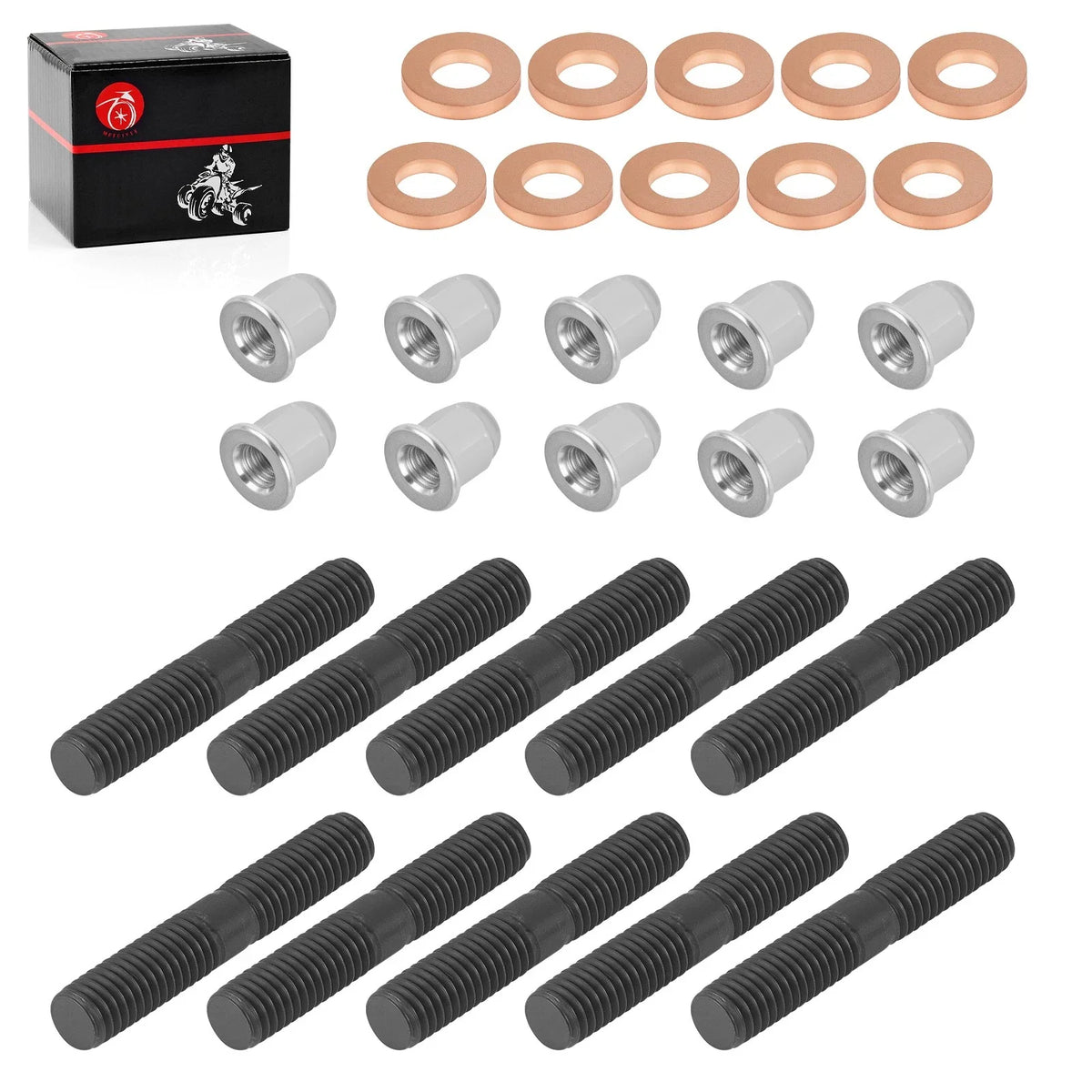 Head Studs Kit with Nuts & Washers for Yamaha Banshee 350 (1987-2006)