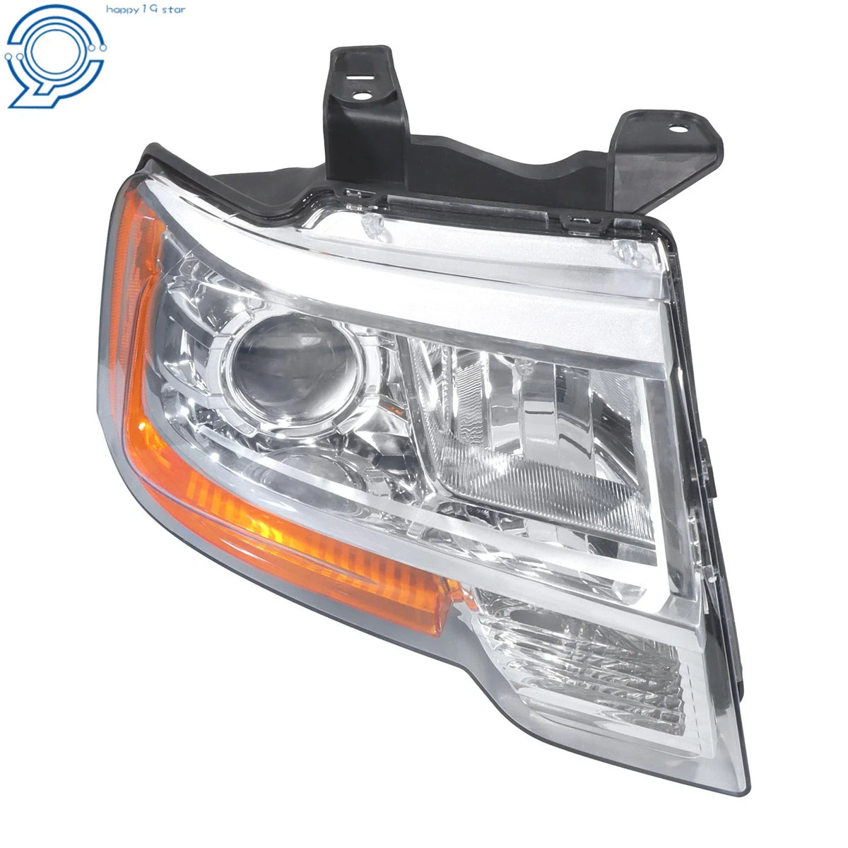Halogen Projector Headlight Set (2) for Ford Expedition 2015-2017 Chrome