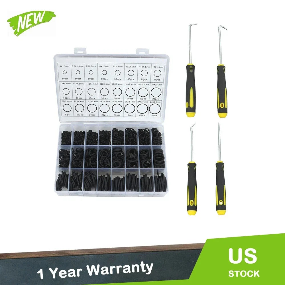 Universal O Rings Set - 740PCS Nitrile Rubber Assortment