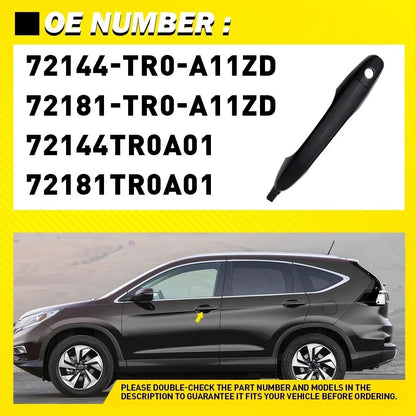 Left Front Door Handle in Black for Honda CR-V Civic 2012-2016