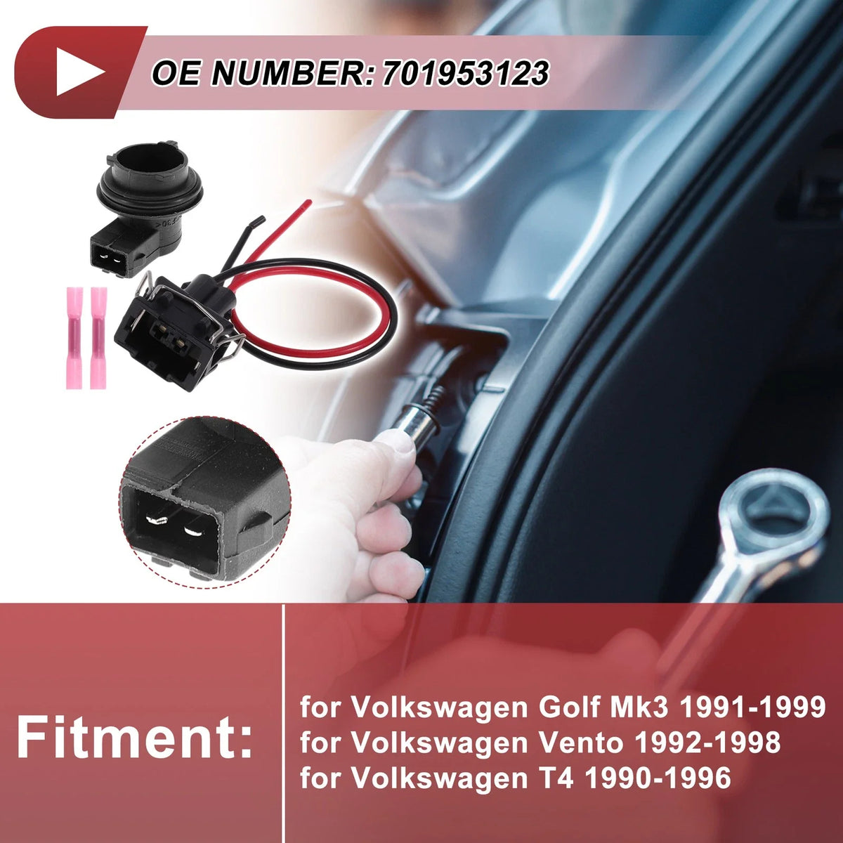 Turn Signal Light Socket Wiring for Volkswagen Golf Mk3 (1991–1999) No. 701953123