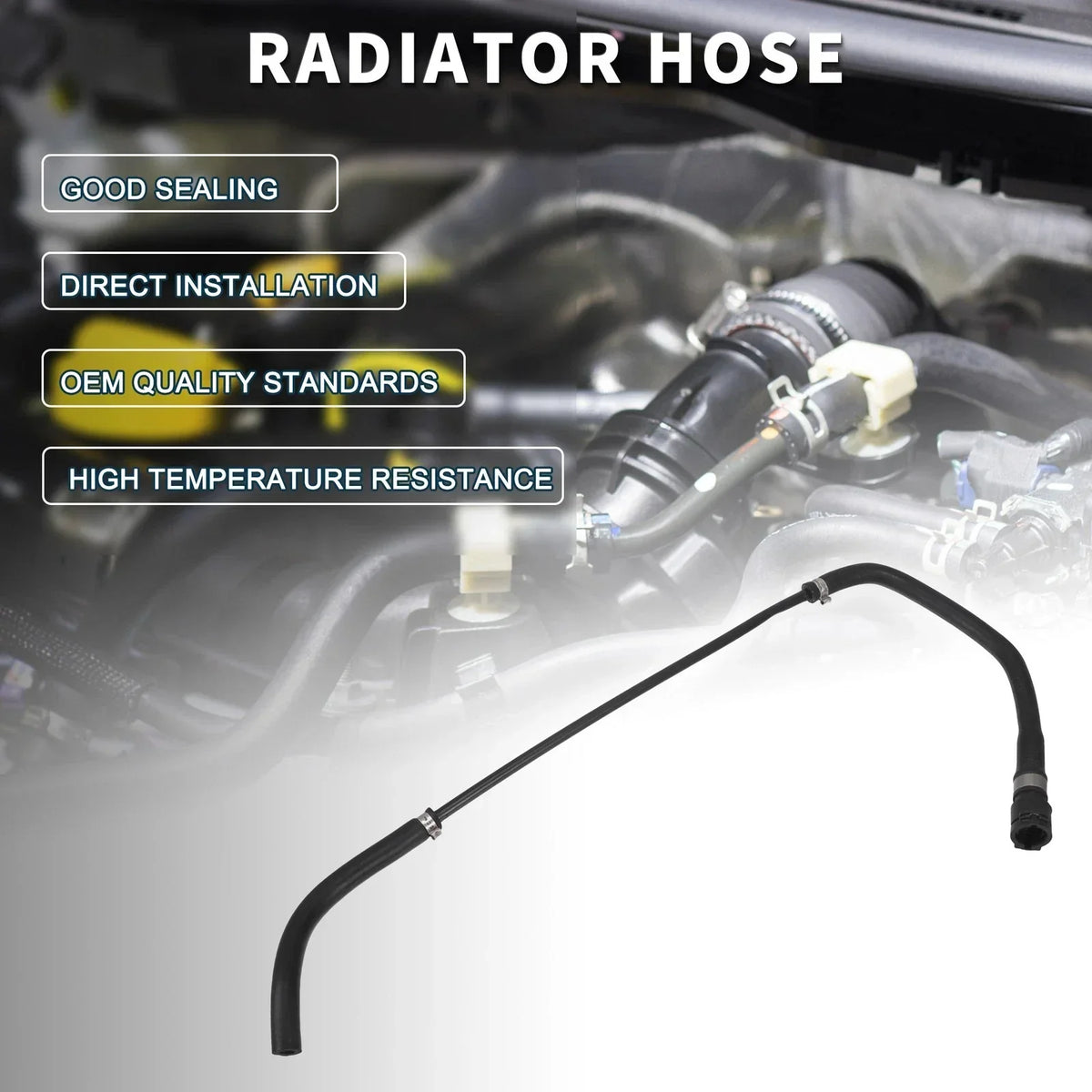 3.0L Radiator Hose - Black for BMW Z4 (2009 to 2011)