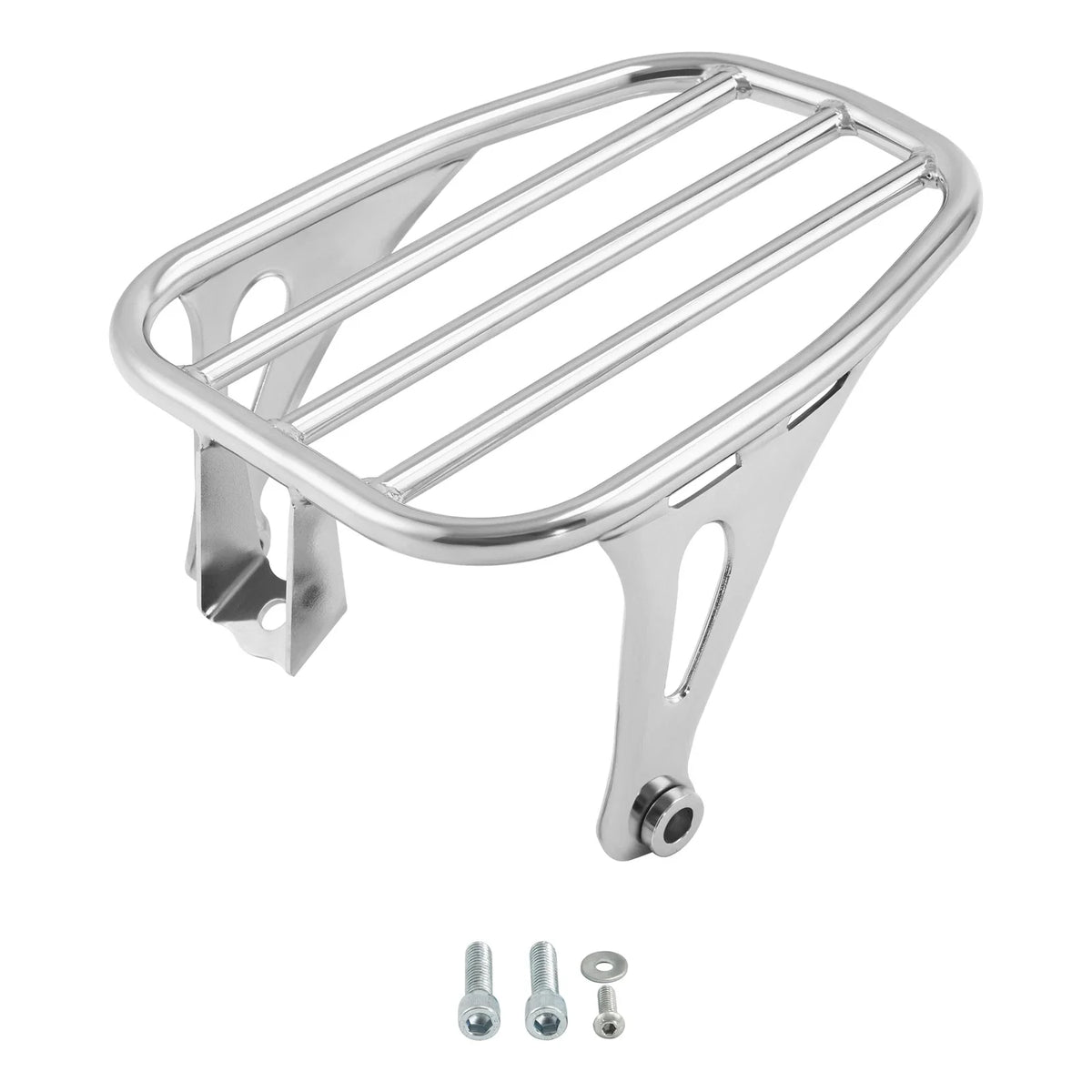 Chrome Solo Luggage Mounting Rack for Harley Street Bob 114 (2021–2025)