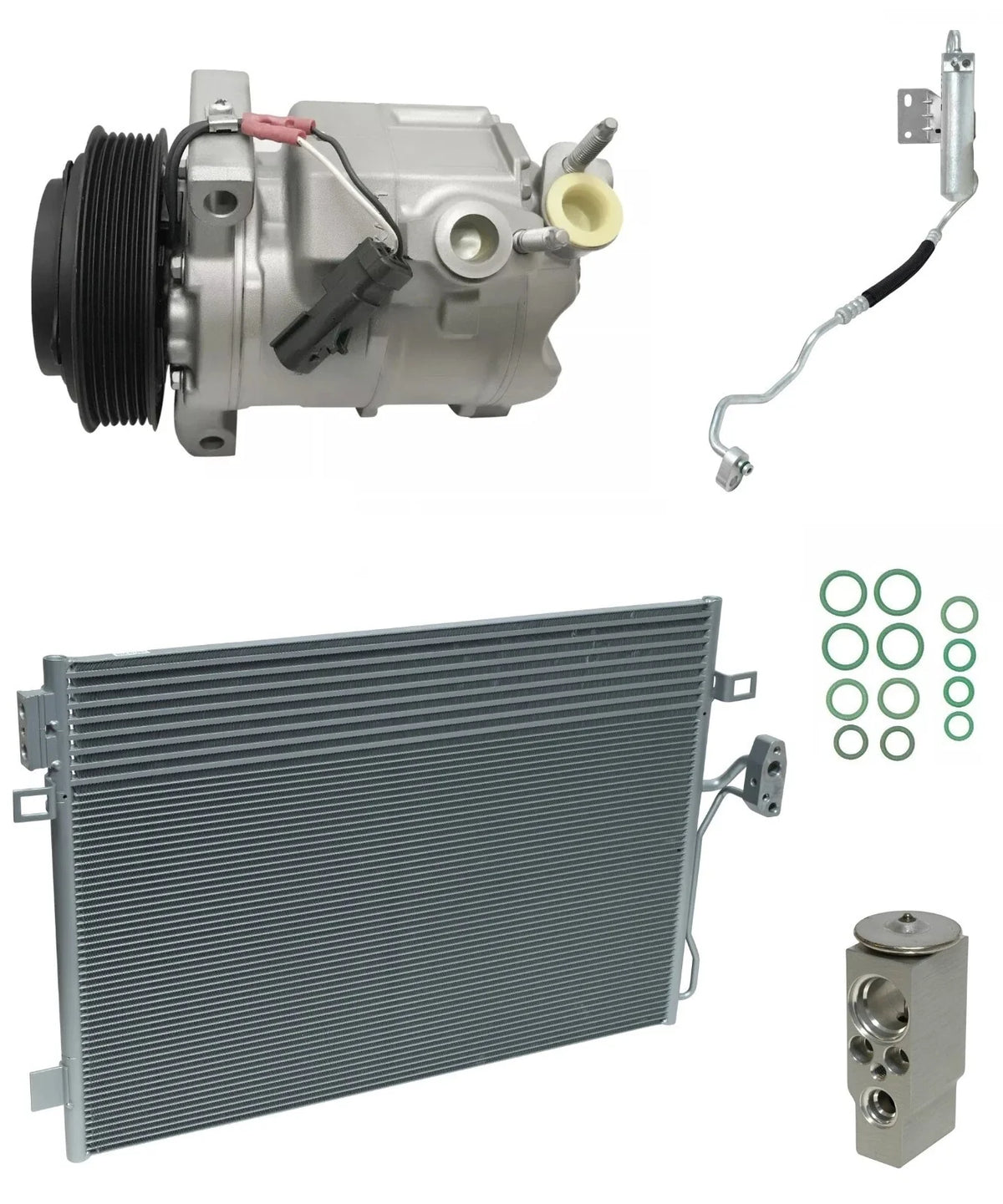 A C Compressor Kit With Condenser for Dodge Journey 3.5L (2009–2010)