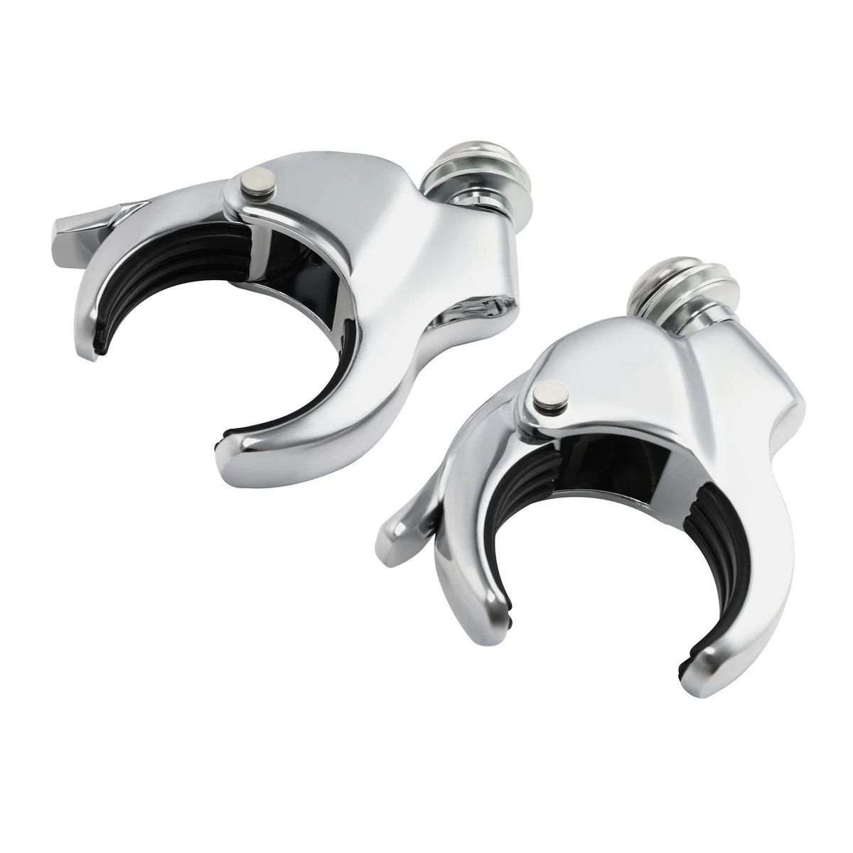 Windshield Clamps Set of 4 in Chrome for Harley Low Rider Street Bob 2018-2025