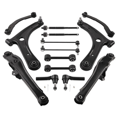 Set of 2 Rear Upper Lower Front Suspension Control Arms for Jeep Patriot (2007–2017)