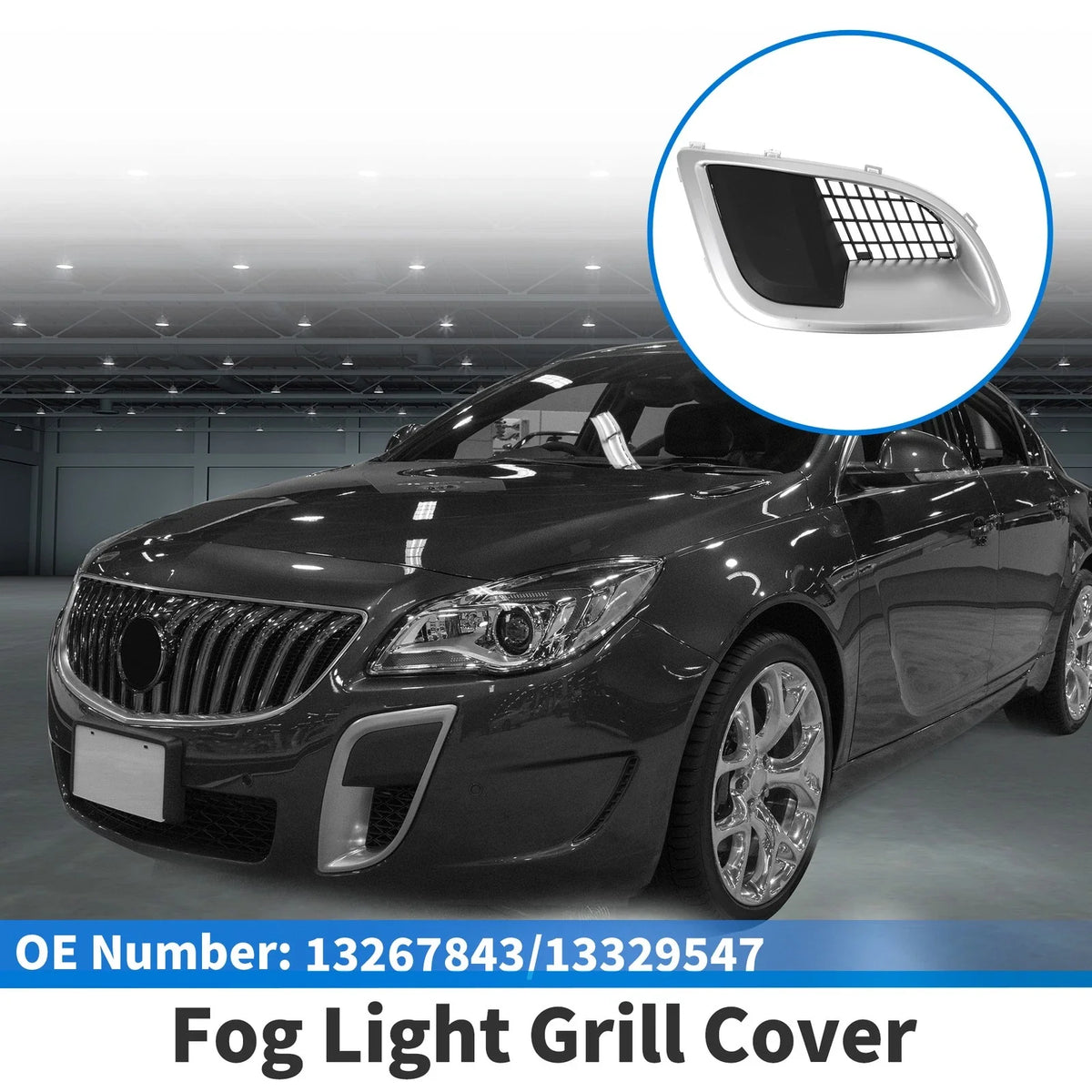 1 Pc Fog Light Grill for Buick Regal (2009–2014) No. 13267843