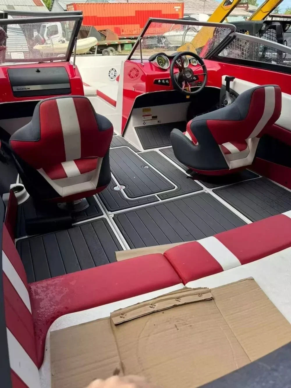 Floor Mat EVA Foam Teak for 2013 Glastron GT205