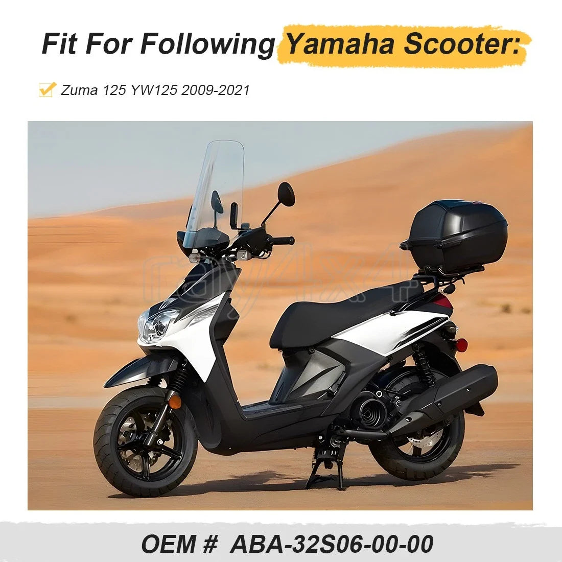 Windshield for Yamaha Zuma 125 (2009–2021) Replace # ABA-32S06-00-00