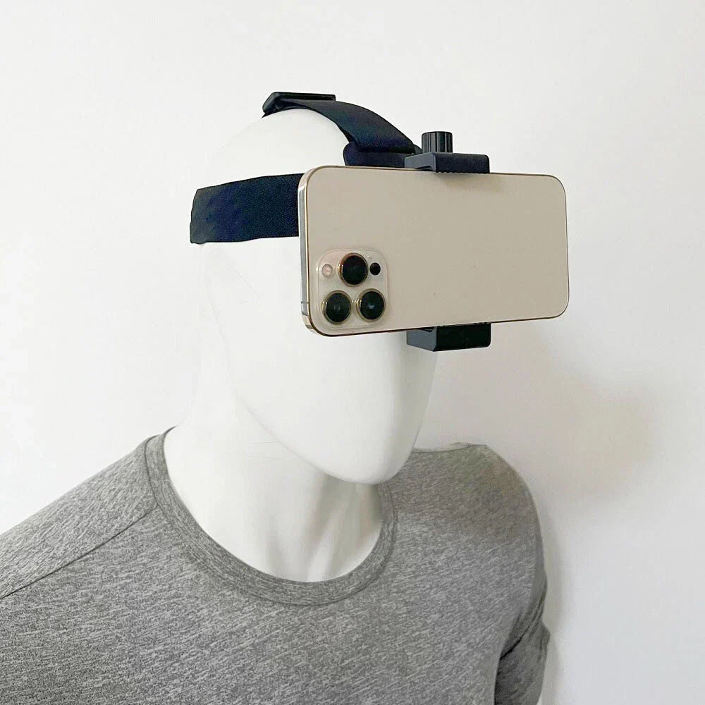 Mobile Video Recording Head Band Strap Phone Mount - Universal Fit
